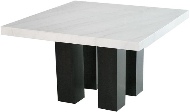 Steve Silver Co. Camila 54" Square White Marble Top Counter Height Table-0