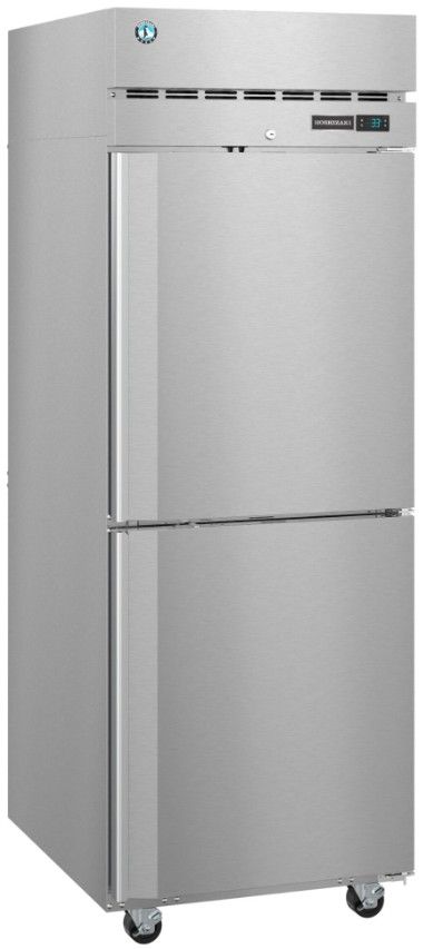 Hoshizaki Steelheart® 23.1 Cu. Ft. Stainless Steel Upright Freezer with Half Stainless Doors and Lock-1