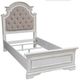 Liberty Furniture Magnolia Manor Antique White/Gray Twin Upholstered Youth Panel Bed-0