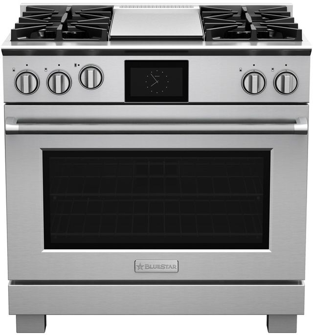 BlueStar® 36" Stainless Steel Pro Style Dual Fuel Range-0