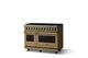 Viking® 5 Series 48" Golden Hour Pro Style Dual Fuel (LP) Range with Brushed Brass Trim-2