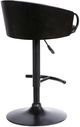 Armen Living Montego Black Adjustable Swivel Bar Stool-3