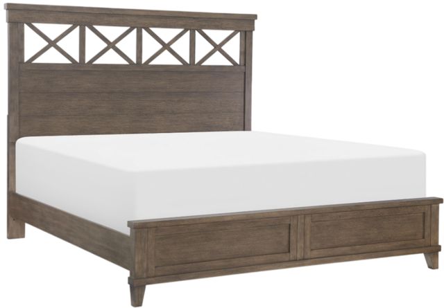 Legacy Classic XXX'S and OOO's Cocoa King Panel Bed-0