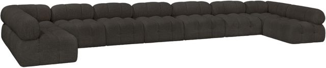 Meridian Furniture Ames 9-Piece Brown Modular Sectional-0