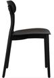 Moe's Home Collection Kent 2-Piece Black Polypropylene Outdoor Dining Chair Set-4