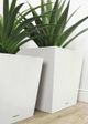 Le Present Low Tapered White 18" Planter-3