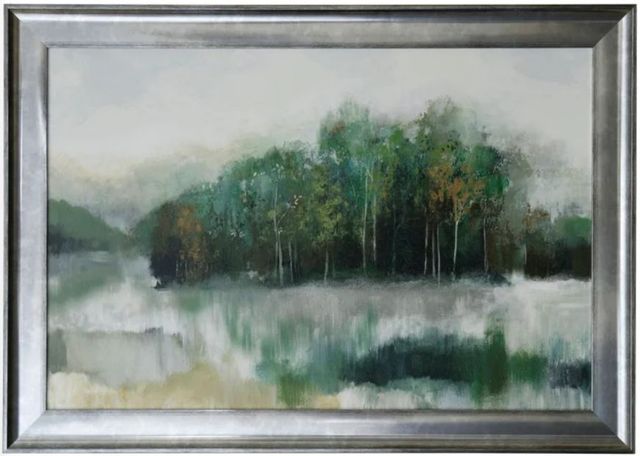 Stylecraft Chrome/Green Wall Art-0