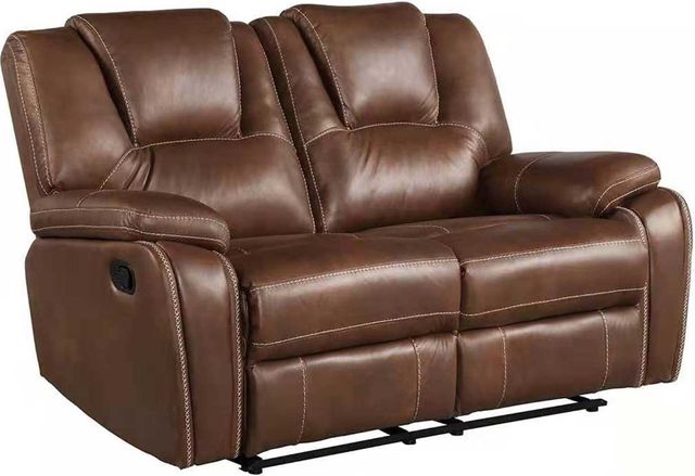 Steve Silver Co. Katrine Chestnut Brown Manual Reclining Loveseat-0