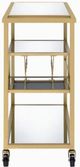 ACME Furniture Adamsen Champagne/Mirrored Serving Cart-4