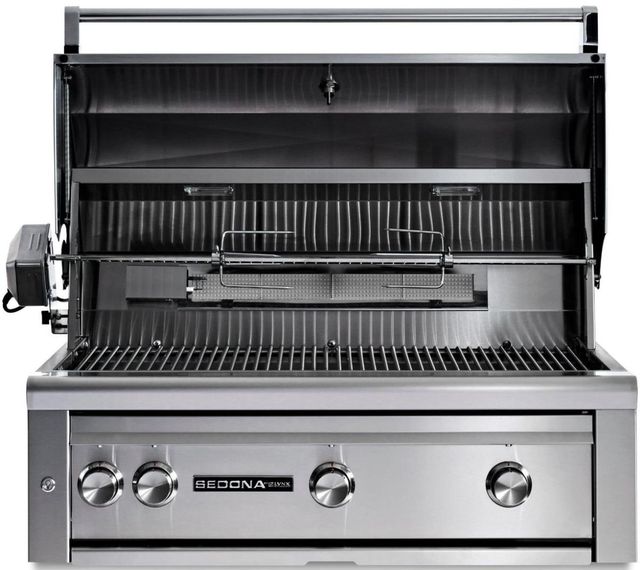 LYNX® Sedona 3-Burner Stainless Steel Built-In Natural Gas Grill with Rotisserie-4