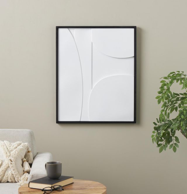 Deco Marche White Geometric Wall Decor-4