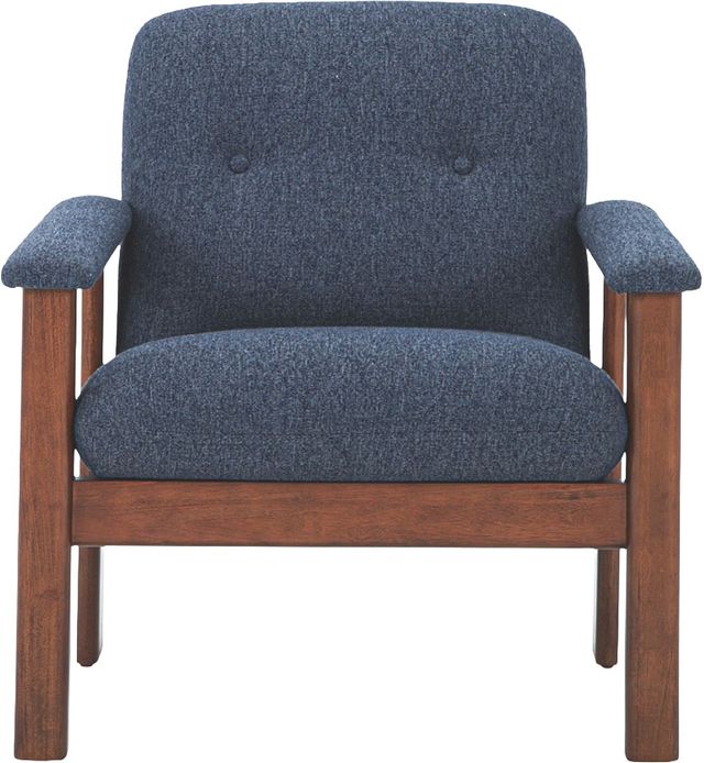 Moe's Home Collection Parker Dark Blue Lounge Chair-1