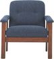 Moe's Home Collection Parker Dark Blue Lounge Chair-1