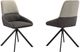 Armen Living Maverick 2-Piece Light Gray Dining Chair Set-2