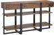 Magnussen Home® Prescott Rustic Honey Sofa Table with Metal Base -1
