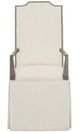 Fairfield® Customizable Dining Entree Empire Tall Back Skirted Arm Chair-1