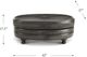 Hydeline® Belfast Ash Gray Ottoman-1
