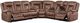 New Classic® Home Furnishings Morello 3-Piece Brown L-Shape Manual Reclining Sectional-2