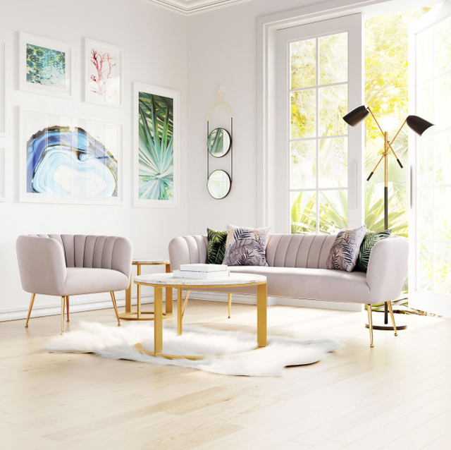 Zuo® Modern Deco Beige/Gold Sofa-2