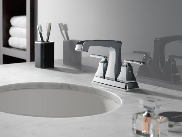Delta Ashlyn® Chrome 2-Handle Centerset Bathroom Faucet with Pop-Up Drain-1