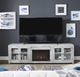 aspenhome® Avery Loft Limestone 97" Fireplace Console-1