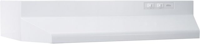 Broan® Buez0 30" White Ducted Under Cabinet Range Hood-1