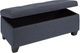 Kwality Imports 20091 Blue Grey Storage Ottoman-1