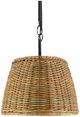 Currey & Company Basket Blacksmith/Natural Oval Chandelier-3