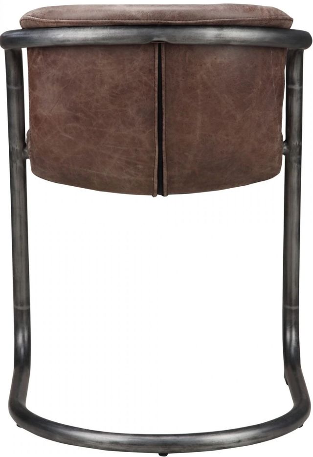 Moe's Home Collection Freeman 2-Piece Light Brown Leather Dining Arm Chair Set-2
