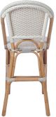 New Pacific Direct Avignon White/Gray Paris Bistro Counter Stool-3
