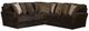 Jackson Furniture Mammoth 2-Piece Chocolate Left Side Facing L-Shape Sectional-0