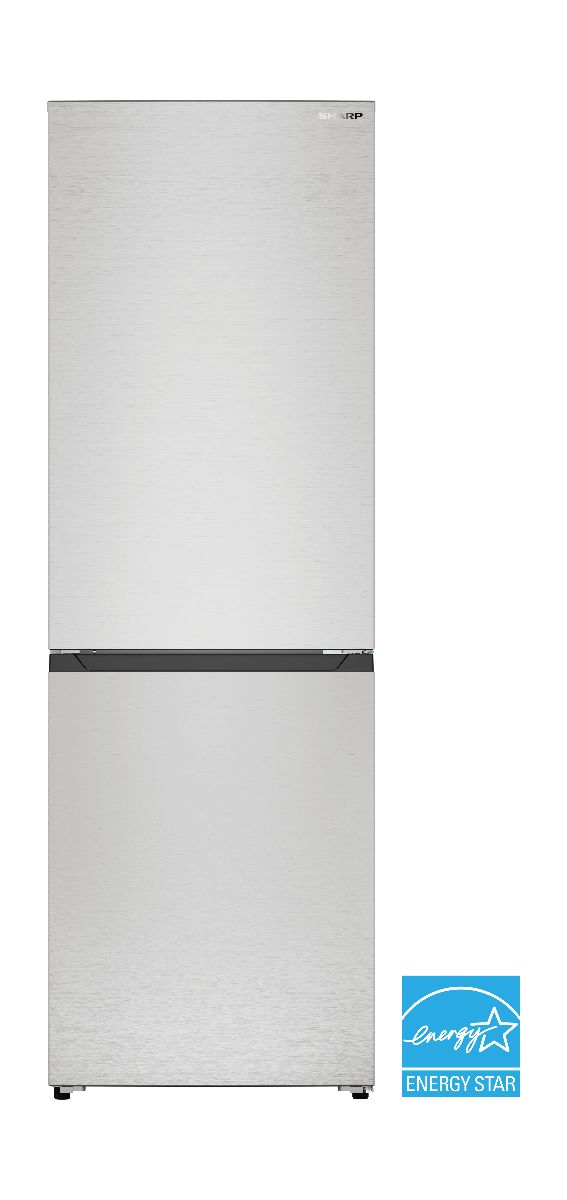 Sharp® 11.5 Cu. Ft. Fingerprint Resistant Stainless Steel Counter Depth Bottom Freezer Refrigerator-2