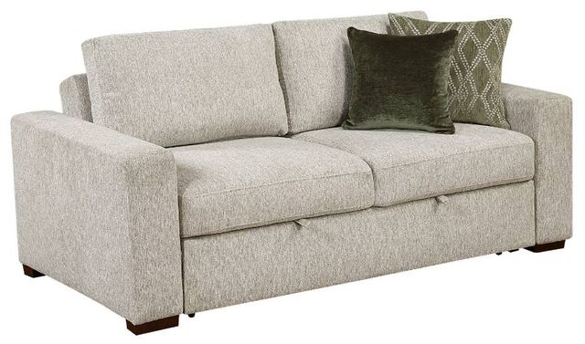 Homelegance® Isla Sage Sand Pull-Out Bed Loveseat with Click Motion Back-1