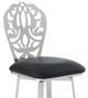 Armen Living Cherie Black 30" Bar Stool-3