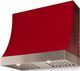 AGA Marquee 48" Cranberry Wall Mounted Range Hood  with Polished Chrome Trim-0