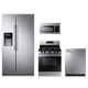 Samsung 4 Piece Kitchen Package-Stainless Steel-0