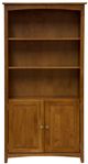 Boulder Creek Furniture Brown 72″ Bookcase with Doors-2