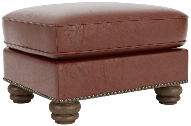 Flexsteel® Customizable Bexley Leather Ottoman-0