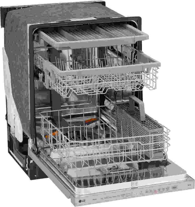 Lave-vaisselle encastré à commandes dissimulées de 24 po LG® - Acier inoxydable résistant aux traces de doigts-2