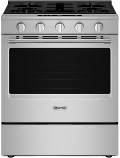 Maytag® 30" FingerPrint Resistant Stainless Steel Slide-In Gas Range with Grill Mode and No Preheat Air Fry