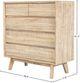 LH Home Gia Light Driftwood 5-Drawer Chest-1