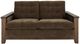 International Furniture Direct Walnut Brown/Reddish Brown Loveseat-2