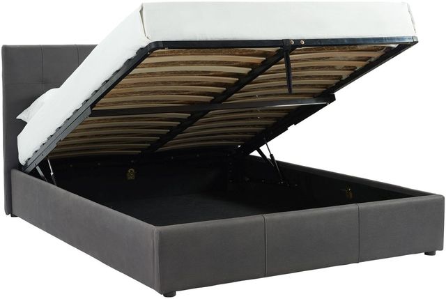 Worldwide Homefurnishings Inc. Extara Grey Queen Platform Bed with Storage-2