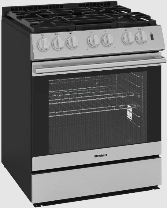 Blomberg­® 30" Stainless Steel Full Depth Slide-In Gas Range-2