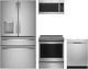 GE Profile™ 4 Piece Stainless Steel Induction Kitchen Package-0