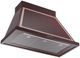 Ilve® Nostalgie II Noblesse 40" Burgundy Wall Mounted Range Hood with Copper Trim-1