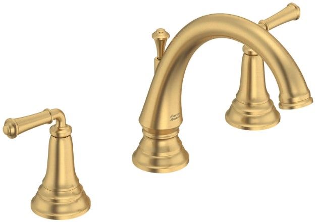American Standard Delancey® Brushed Cool Sunrise Bathtub Faucet with Lever Handles-0