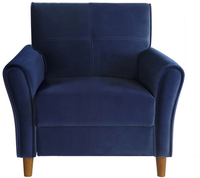 Mazin Furniture Dunleith Blue Upholstered Accent Chair-1