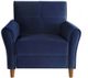 Mazin Furniture Dunleith Blue Upholstered Accent Chair-1