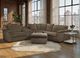 Corinthian Furniture Danielle 4-Piece Mushroom L-Shape Power Reclining Sectional-1